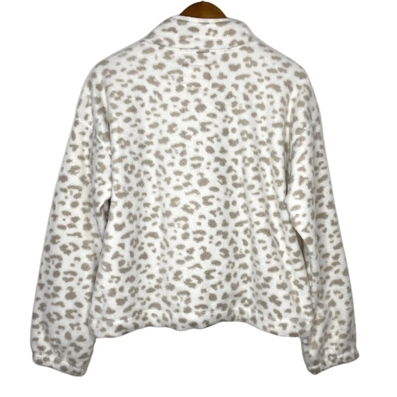 Thread & Supply X Stitch Fix Calista Leopard Half-Zip Fleece Jacket NWT - Picture 3 of 13